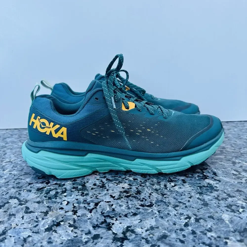 Hoka One Challenger ATR 6 Shoes Womens SZ 9.5 D Green Running Sneakers Deep Teal